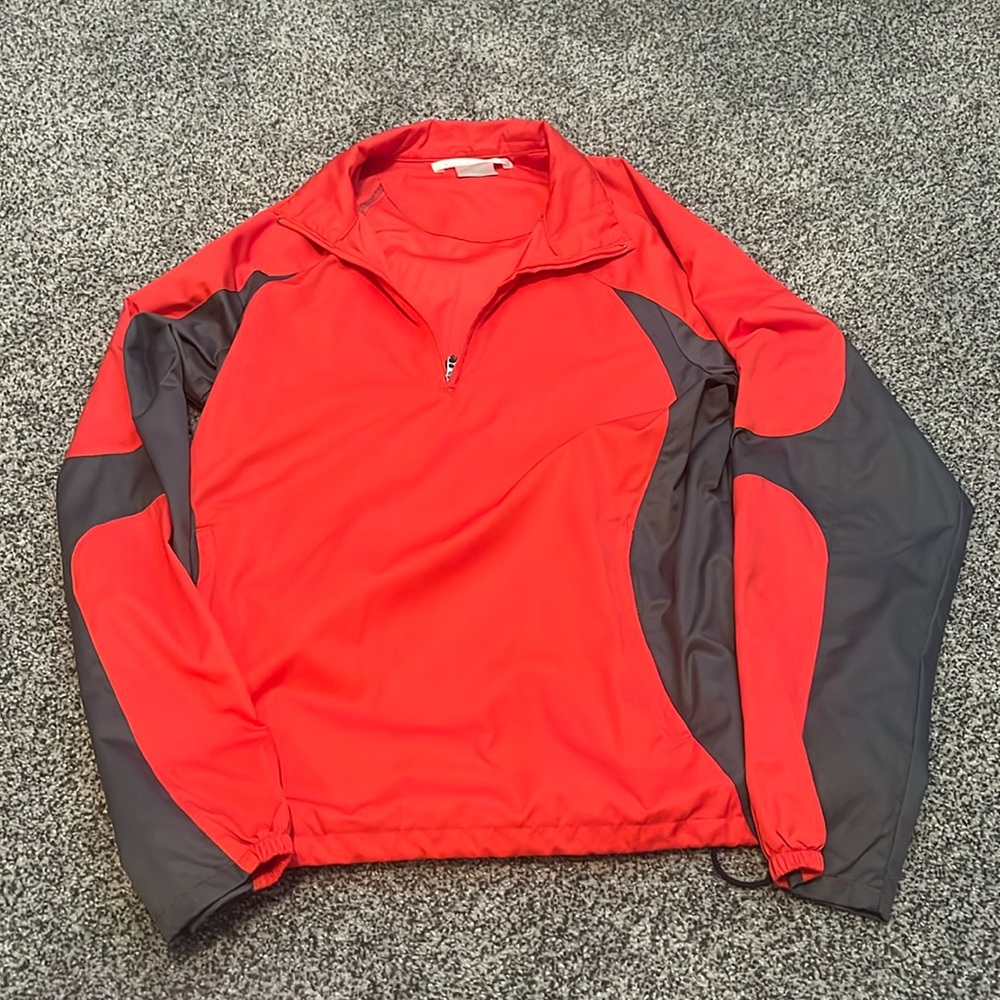 Red Nike golf, light rainjacket, size Small